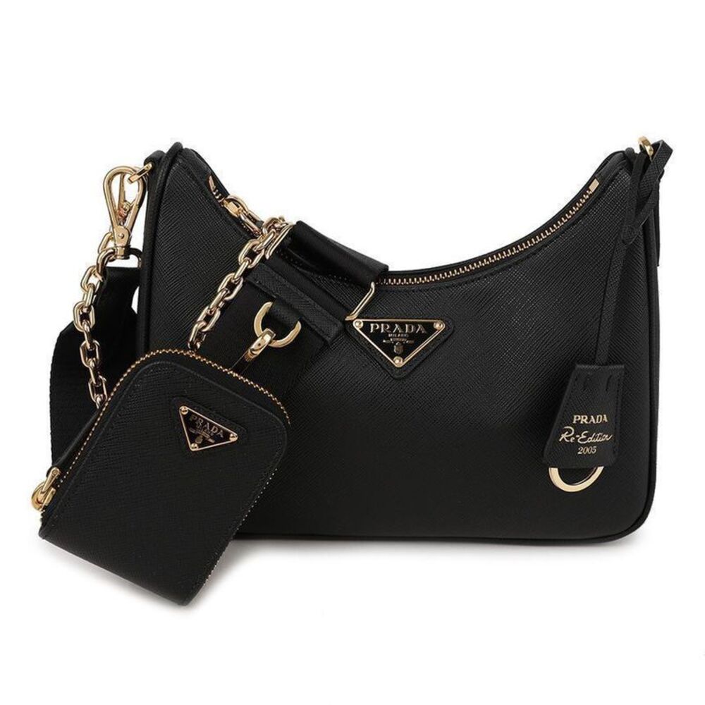 Re-edition Saffiano Leather Bag